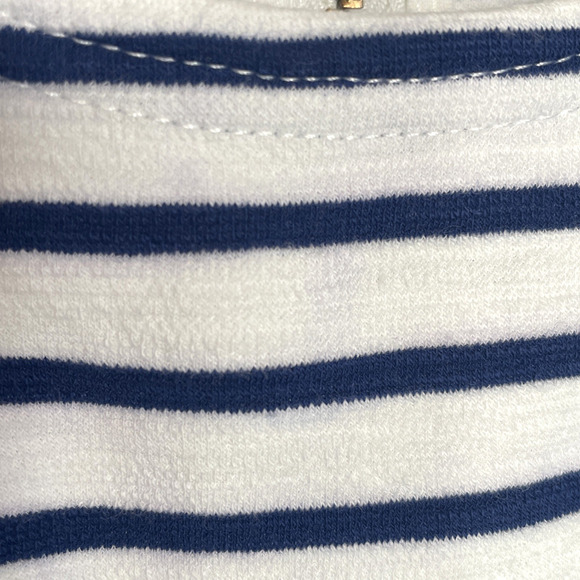 J Crew Women's Striped Fit and Flare Dress Size 2 Resort Nautical Preppy - Picture 15 of 16